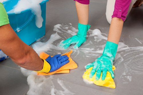 Stairwell and hallway cleaning for shared residential areas