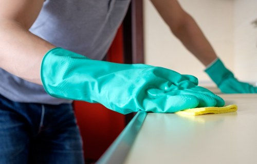 Professional cleaning of exterior glass and frames on a Bromley property