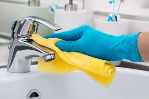 Local deep cleaning team working in a Bromley residential property