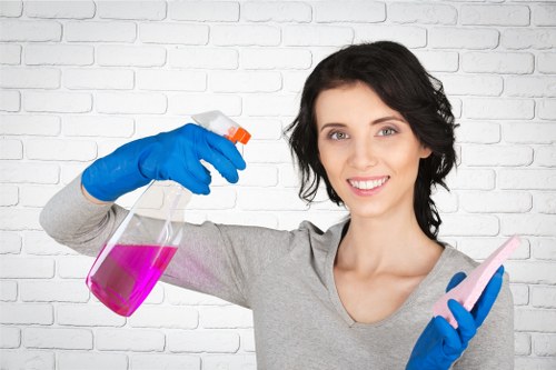 Professional cleaning team preparing a Bromley property for deep cleaning