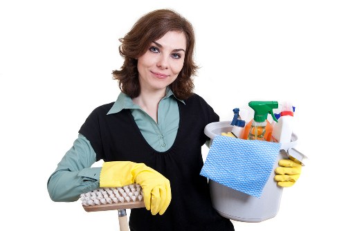 Cleaning a corner sofa in a Bromley home with specialist equipment
